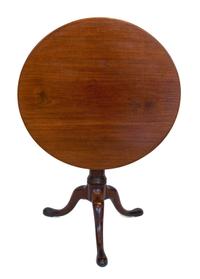 A George III Style Mahogany Tilt-Top Tea Table