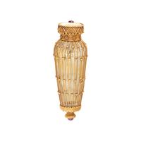 TIFFANY & CO., YELLOW GOLD AND RUBY SCENT BOTTLE