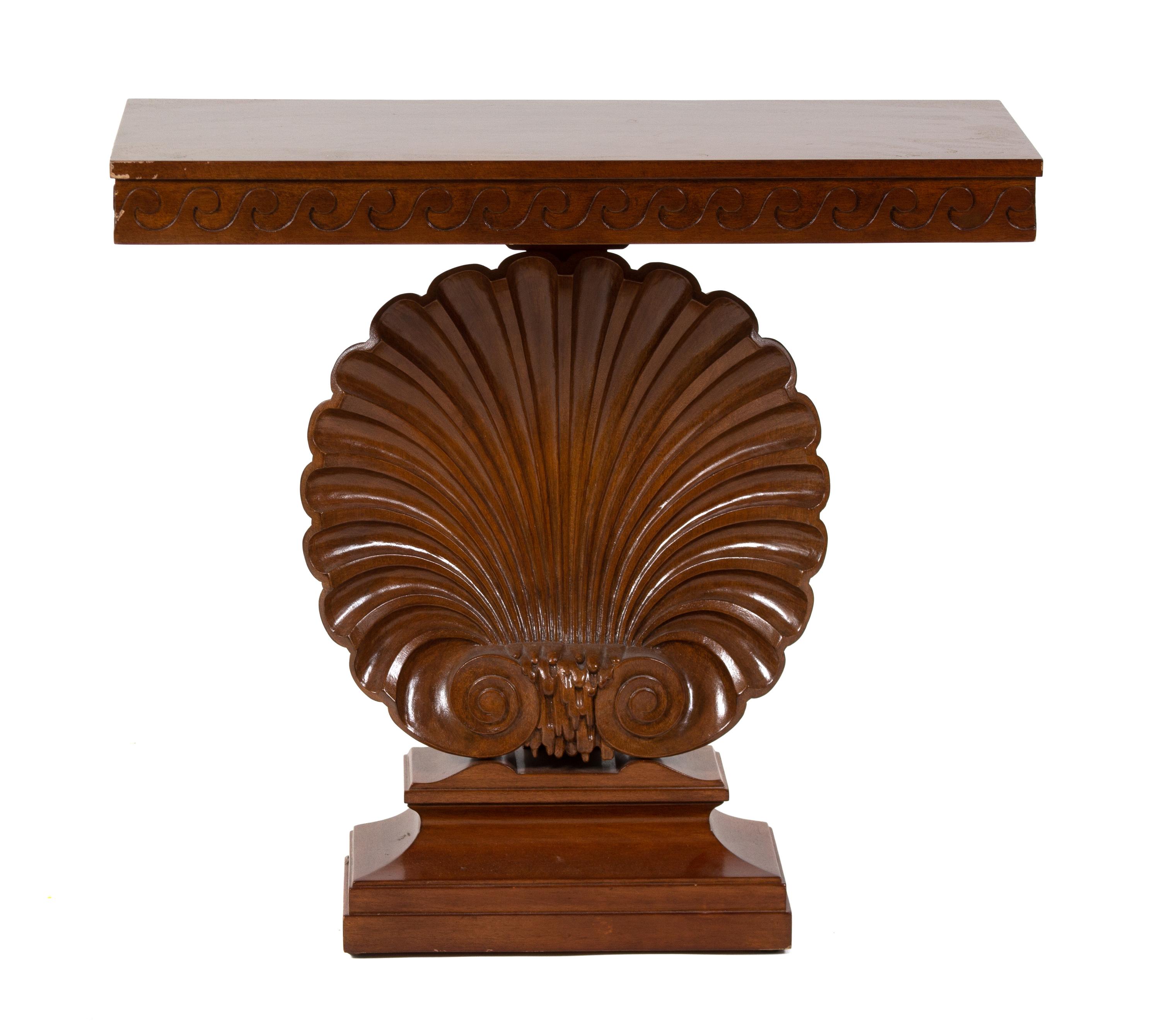 Edward Wormley (American, 1907-1995), Dunbar, c. 1950, Shell Console Table, model 3050