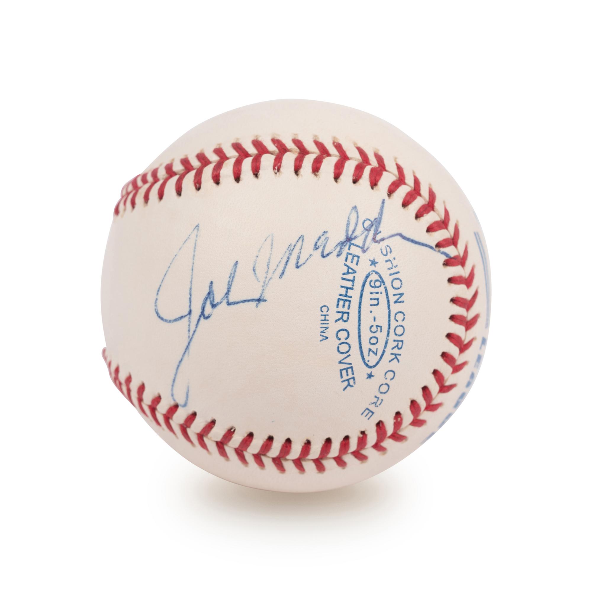 A Rare John Madden Signed Autograph Baseball (Beckett Authentication Services Letter BAS Certified),