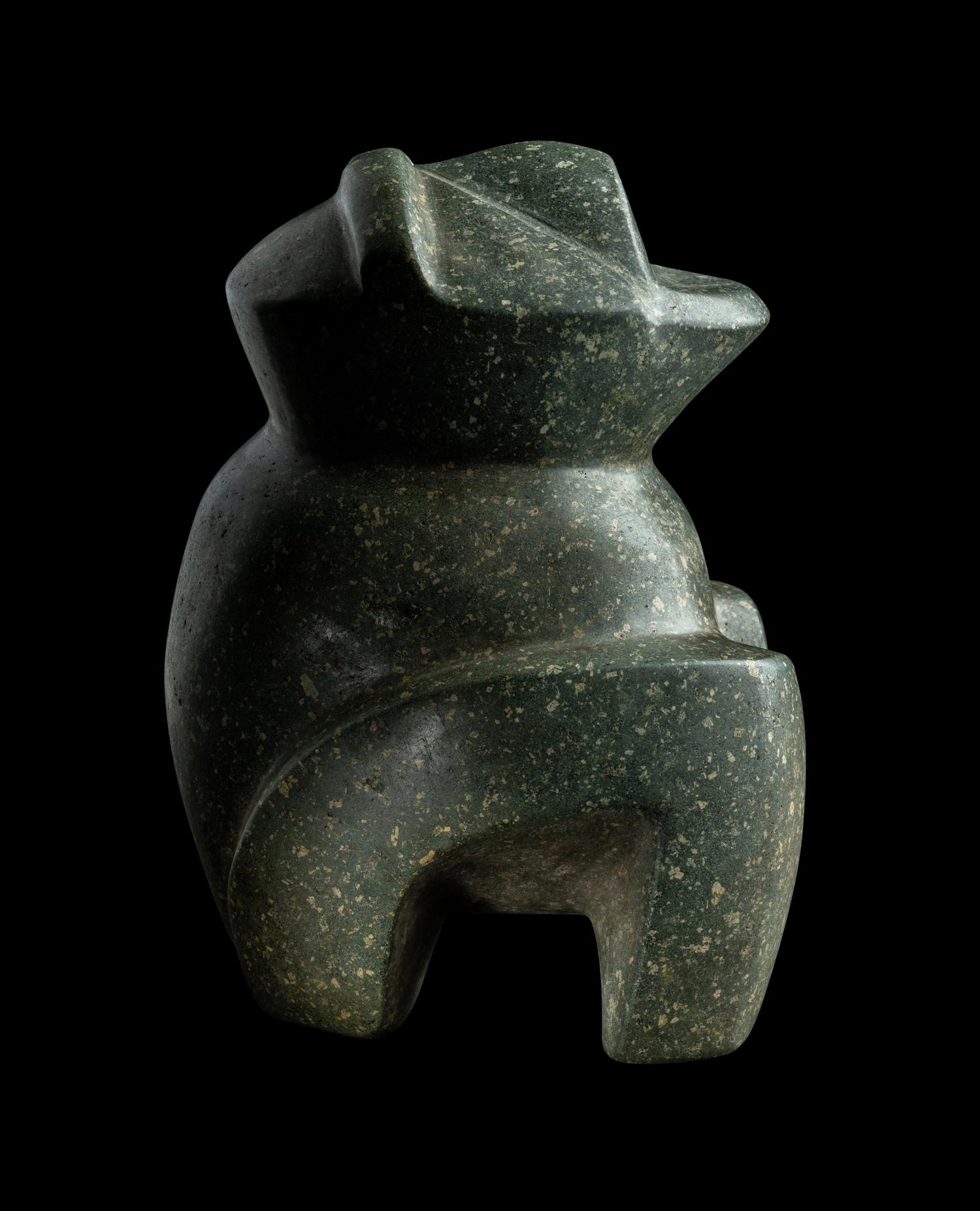 A Mezcala Metadiorite Seated Stargazer