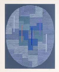 Untitled (Hellblaues Oval) and Untitled (Grüner Oktant) )(a pair of prints), 1966