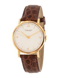 IWC, 18K YELLOW GOLD WATCH WITH IWC BUCKLE