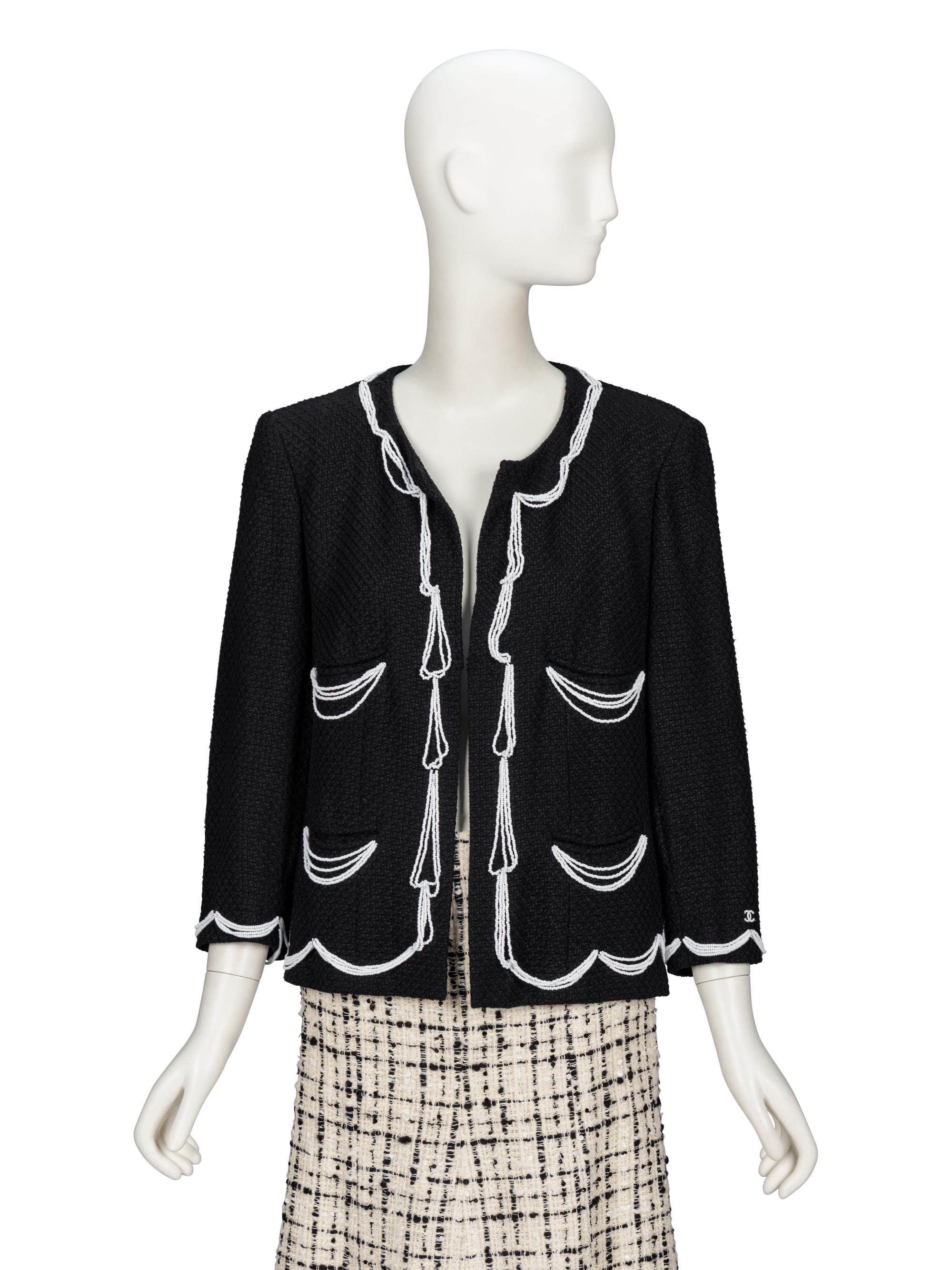Chanel, Bead-Trimmed Tweed Jacket