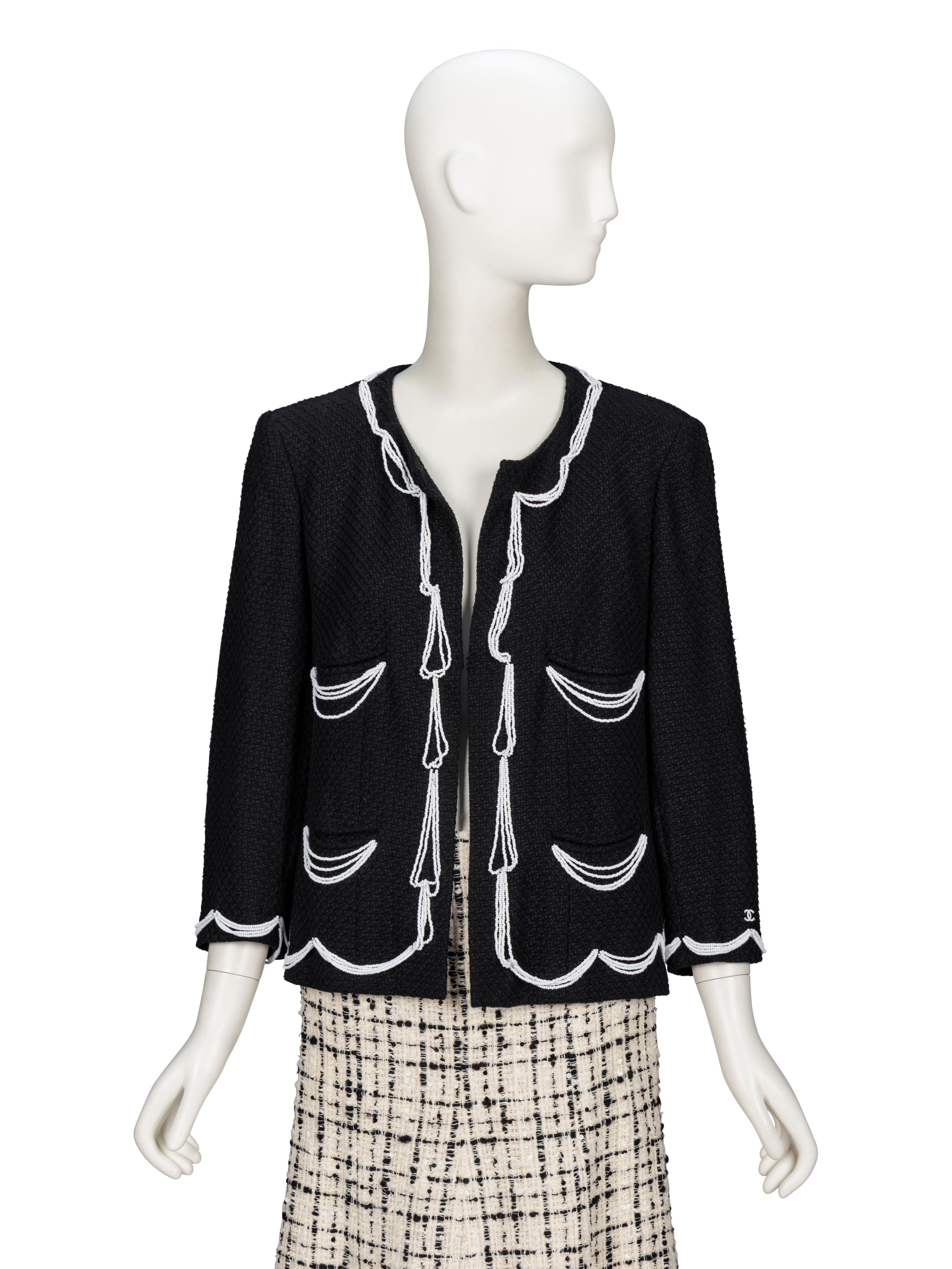 Chanel, Bead-Trimmed Tweed Jacket