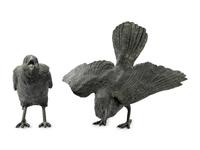 Two Works: Raven VI B , edition 48/50, and Raven XI B , edition 31/50