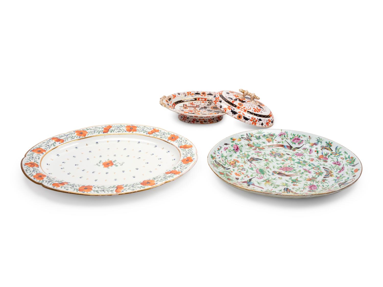 Three Ceramic Table Articles