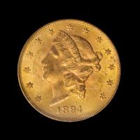 A United States 1894-S Liberty Head $20 Gold Coin