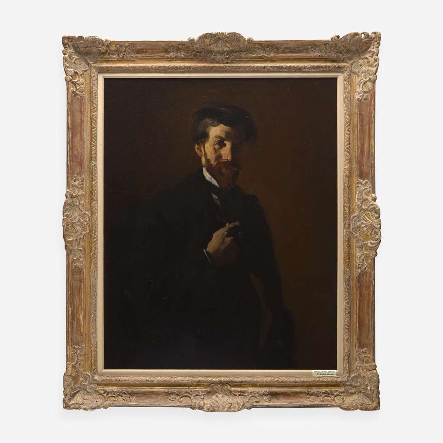 George Bellows (American, 1882-1925) Portrait of August Lundberg