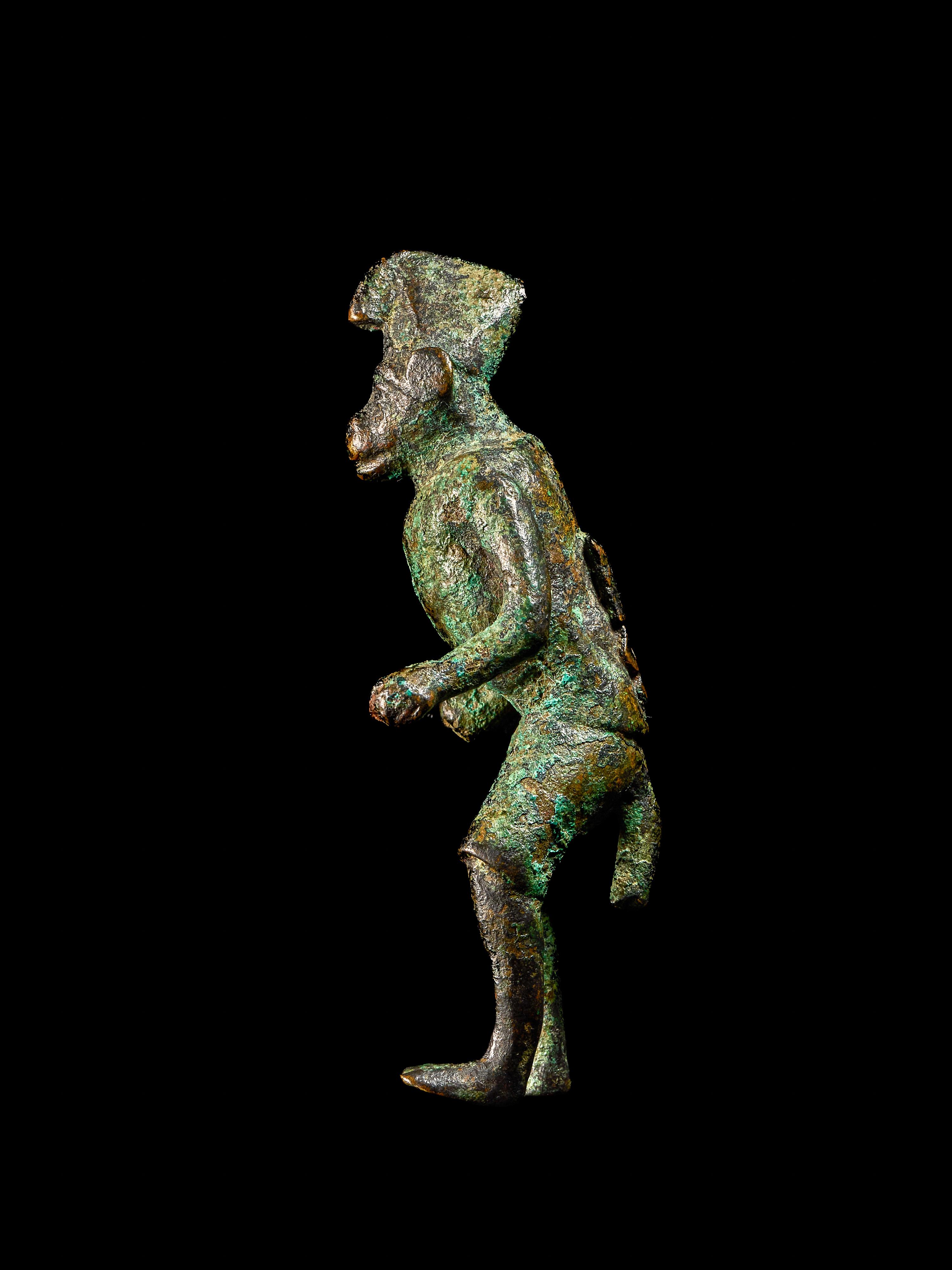 A Hellenistic Bronze Comic Actor as a Monkey