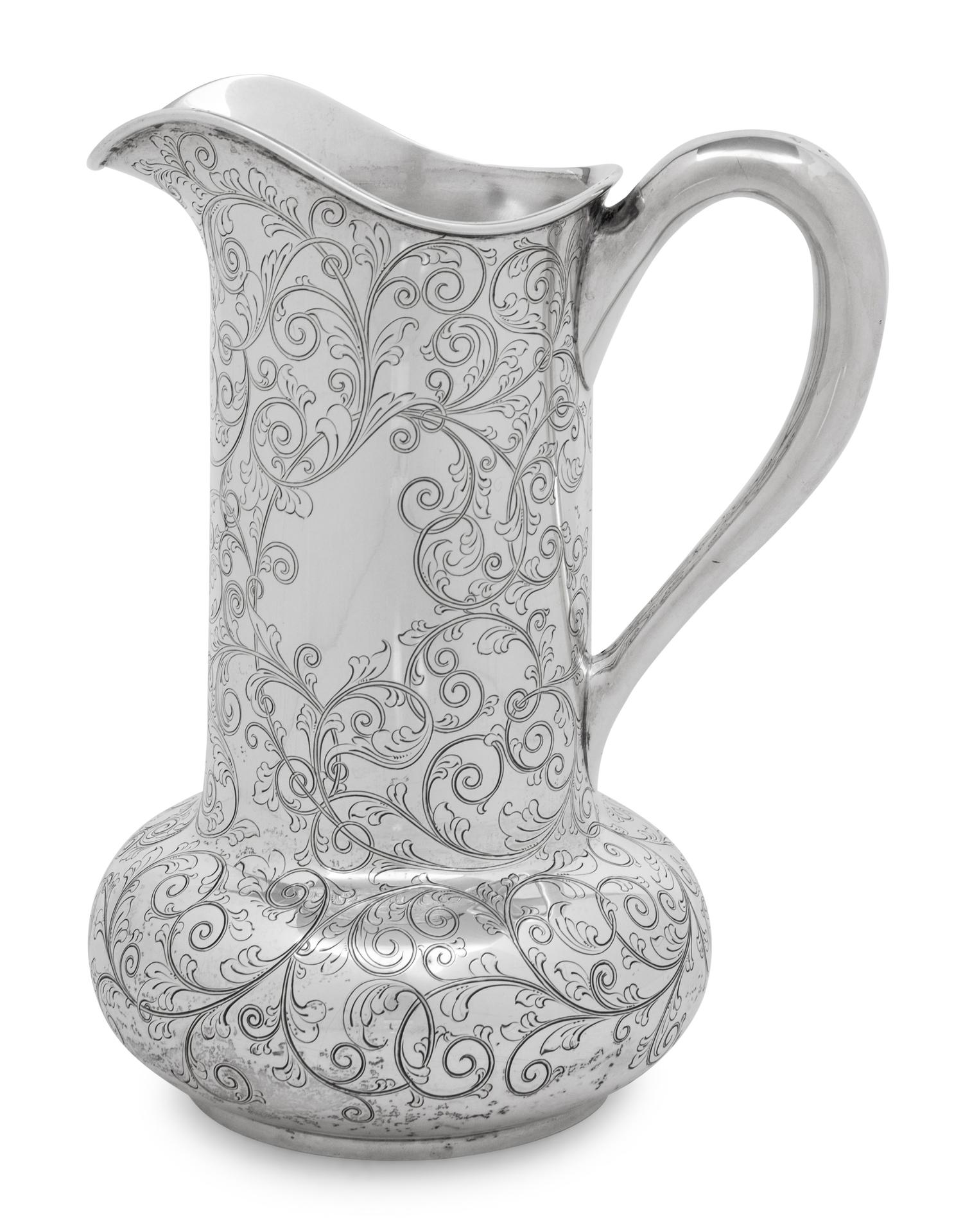 An American Silver Water Pitcher