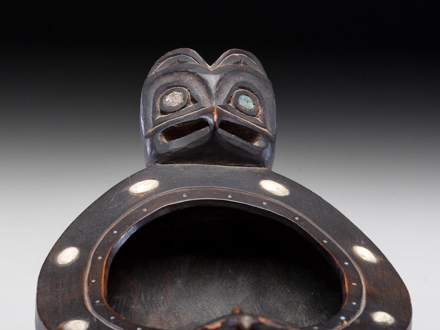 Haida Carved Figural Feast Bowl