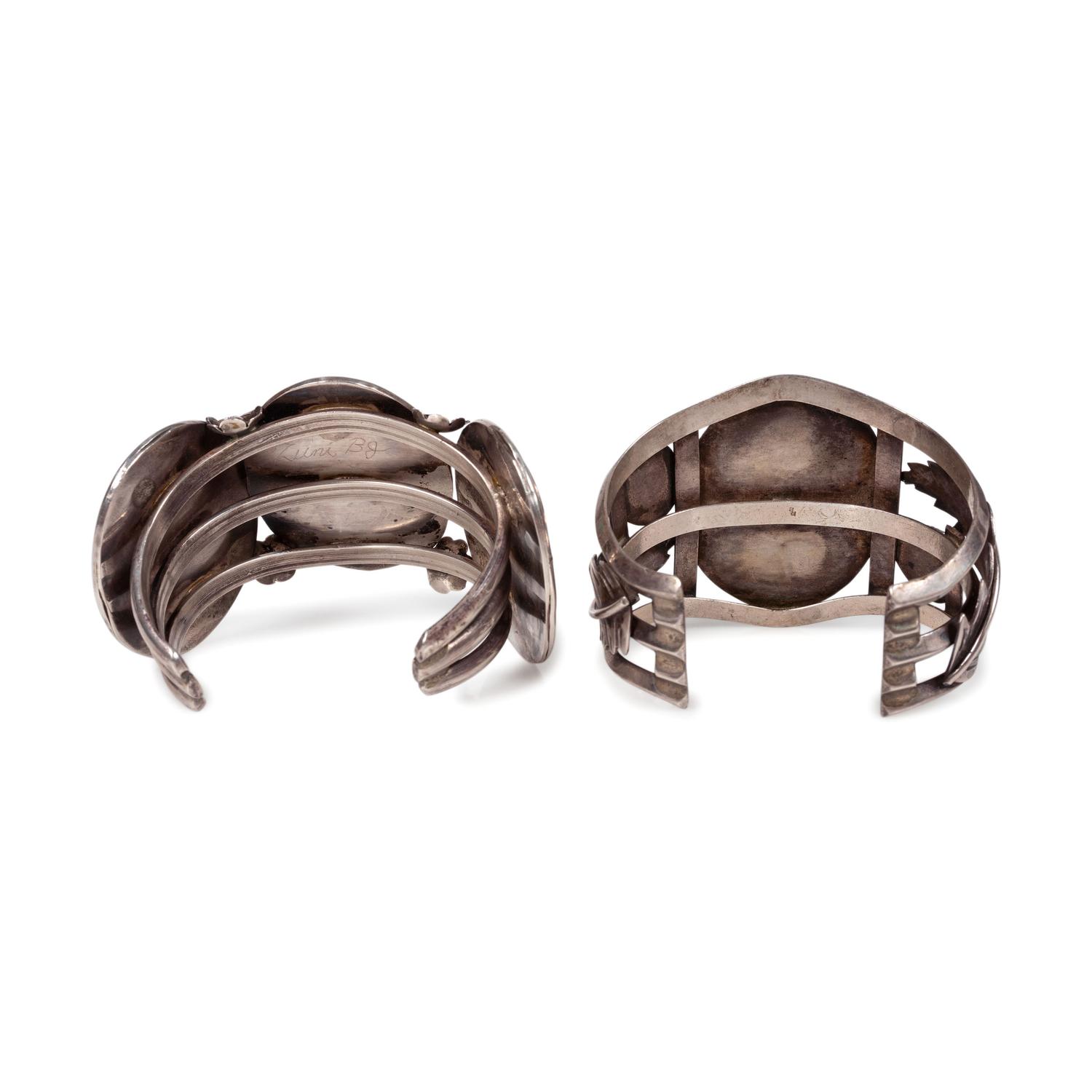 Zuni Mosaic Inlay Gan Dancer Cuff Bracelets
