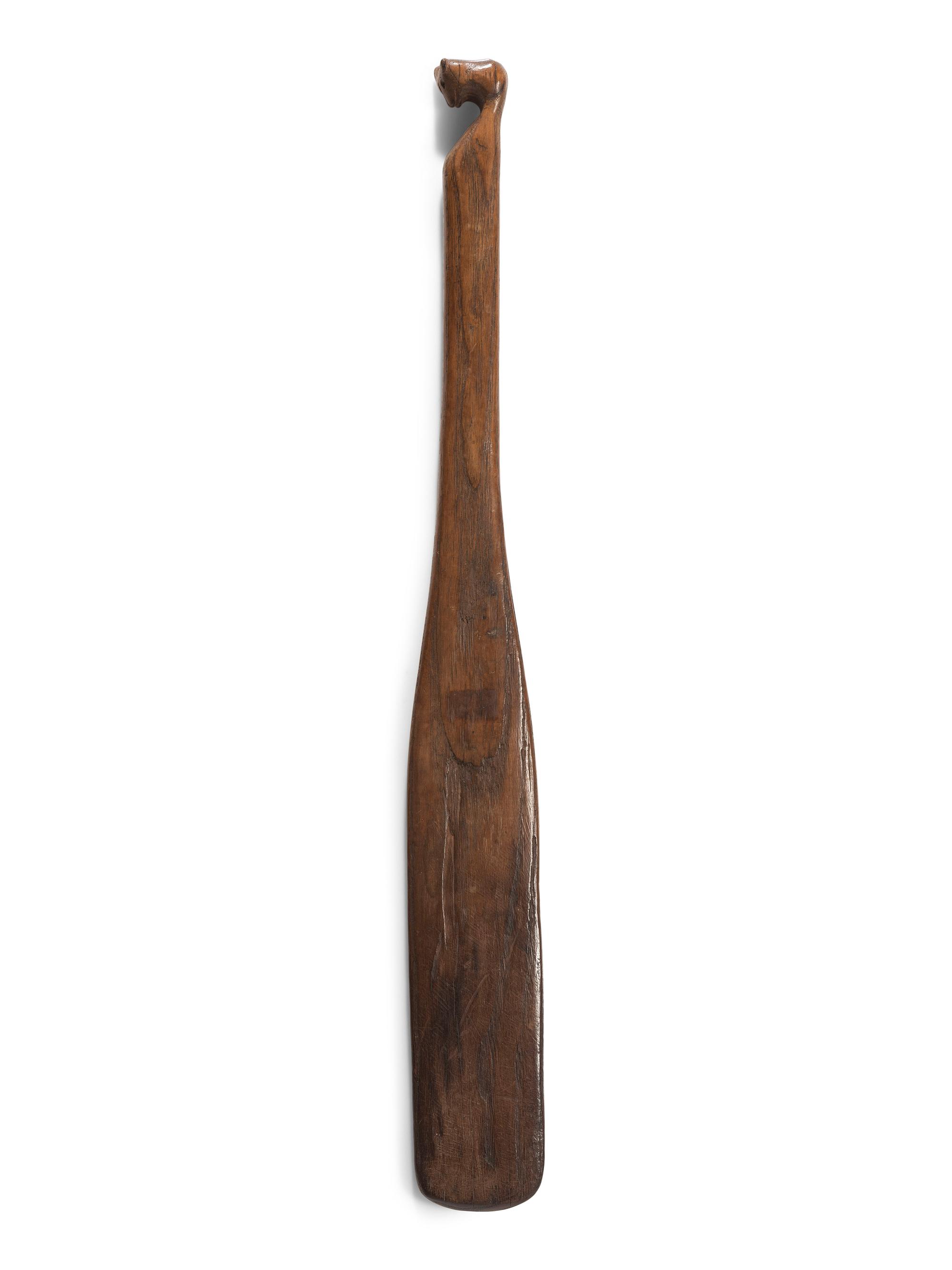 Haudenosaunee Maple Sugar Paddle, with Bear Effigy