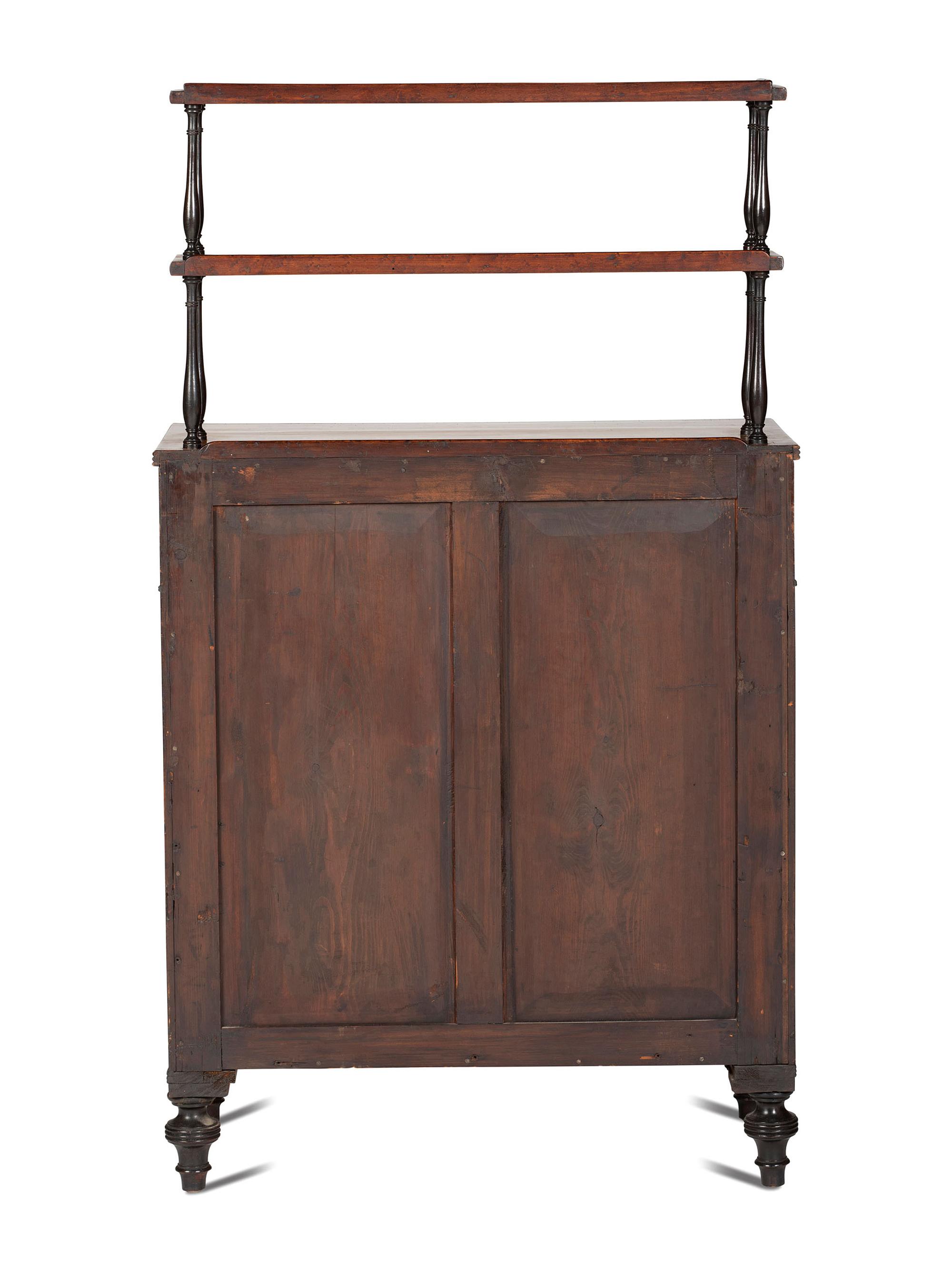 A Regency Satinwood and Mahogany Chiffonier