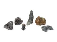Six Inuit Soapstone Animal Figures