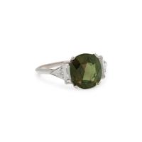 ALEXANDRITE AND DIAMOND RING