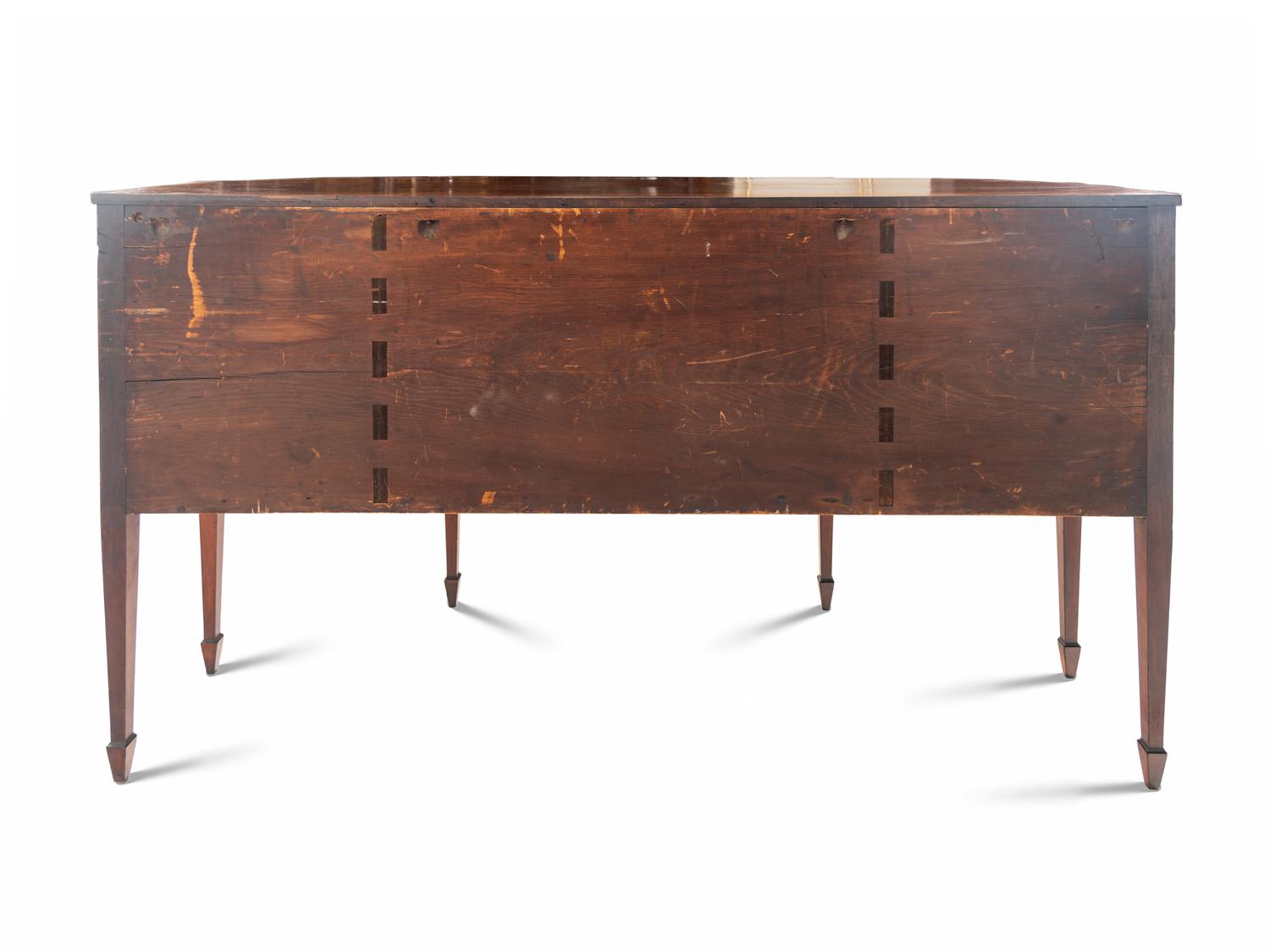 A Federal Inlaid and Figured Mahogany Sideboard