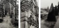 David Armstrong (1954-2014) Birches in Friedhof, Berlin; Shrubs at Versailles; and Building, Dresden, 1992-1993