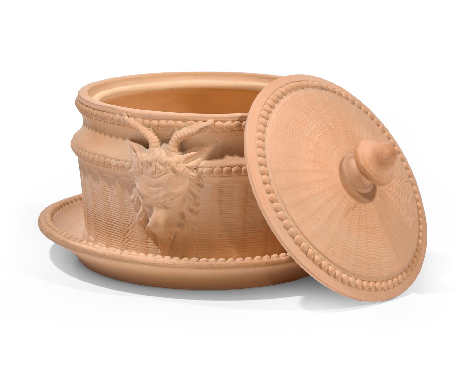 A Davenport Caneware Butter Dish