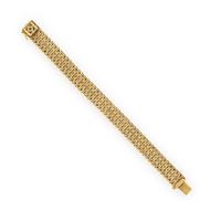 TIFFANY & CO., DIAMOND AND YELLOW GOLD BRACELET