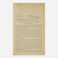 [Americana] [Civil War] [Emancipation Proclamation] Collection of War Department General Orders, Nos. 1-235