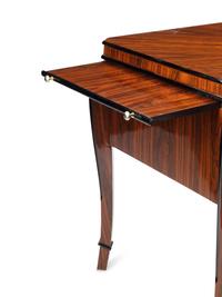 An Art Deco Style Part-Ebonized Rosewood Writing Table