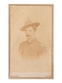 [CIVIL WAR]. A group of 7 items associated with James M. Barnard, 24th and 44th Massachusetts Infantry, highlighted by war-date sketches by Barnard, an autographed CDV, and a regimental history of the 24th Massachusetts Infantry.
