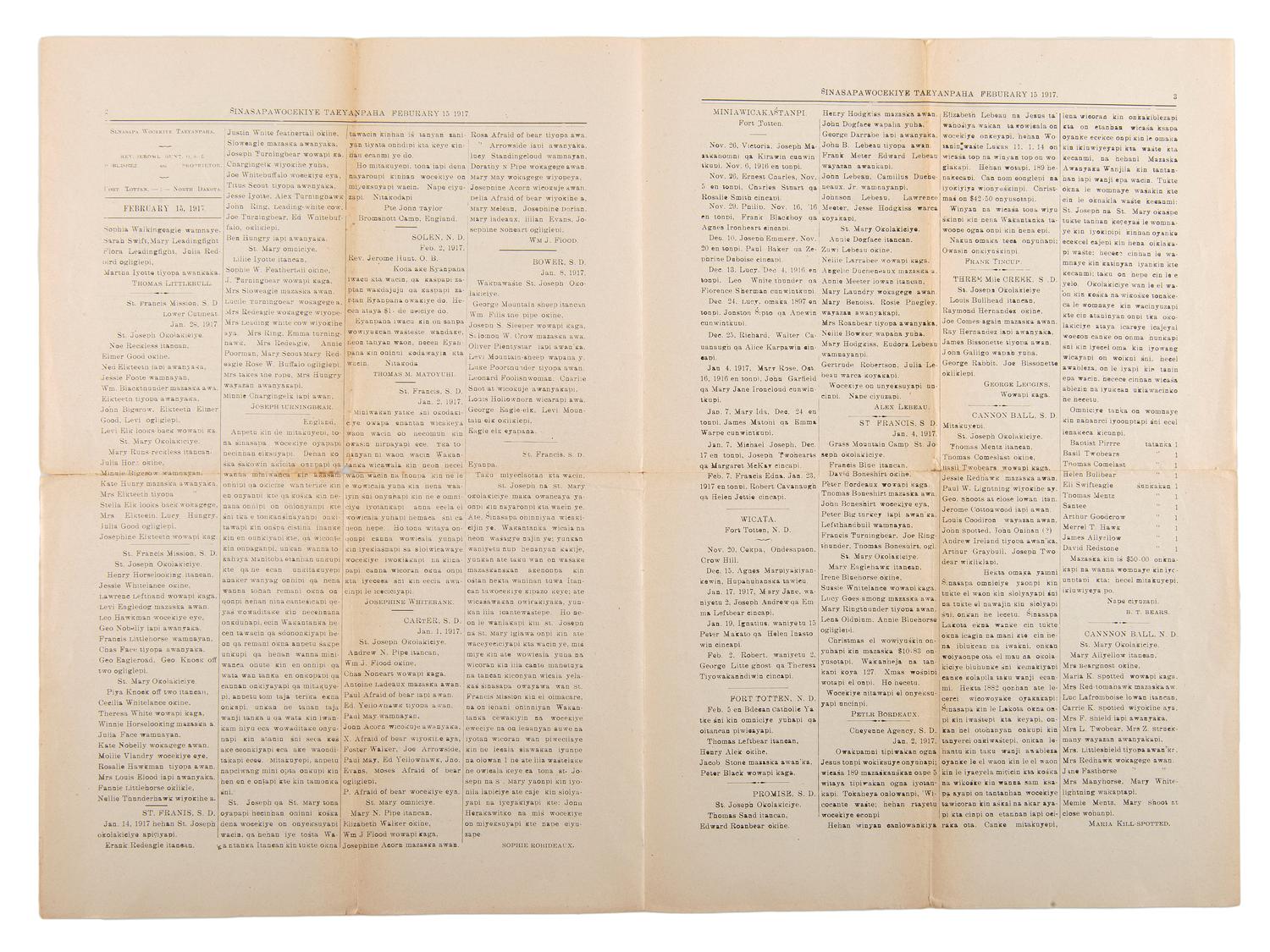 [PERIODICALS]. A group of 13 nineteenth-century newspapers and publications, including The Emancipator and the Catholic newspaper of the Yankton Sioux.