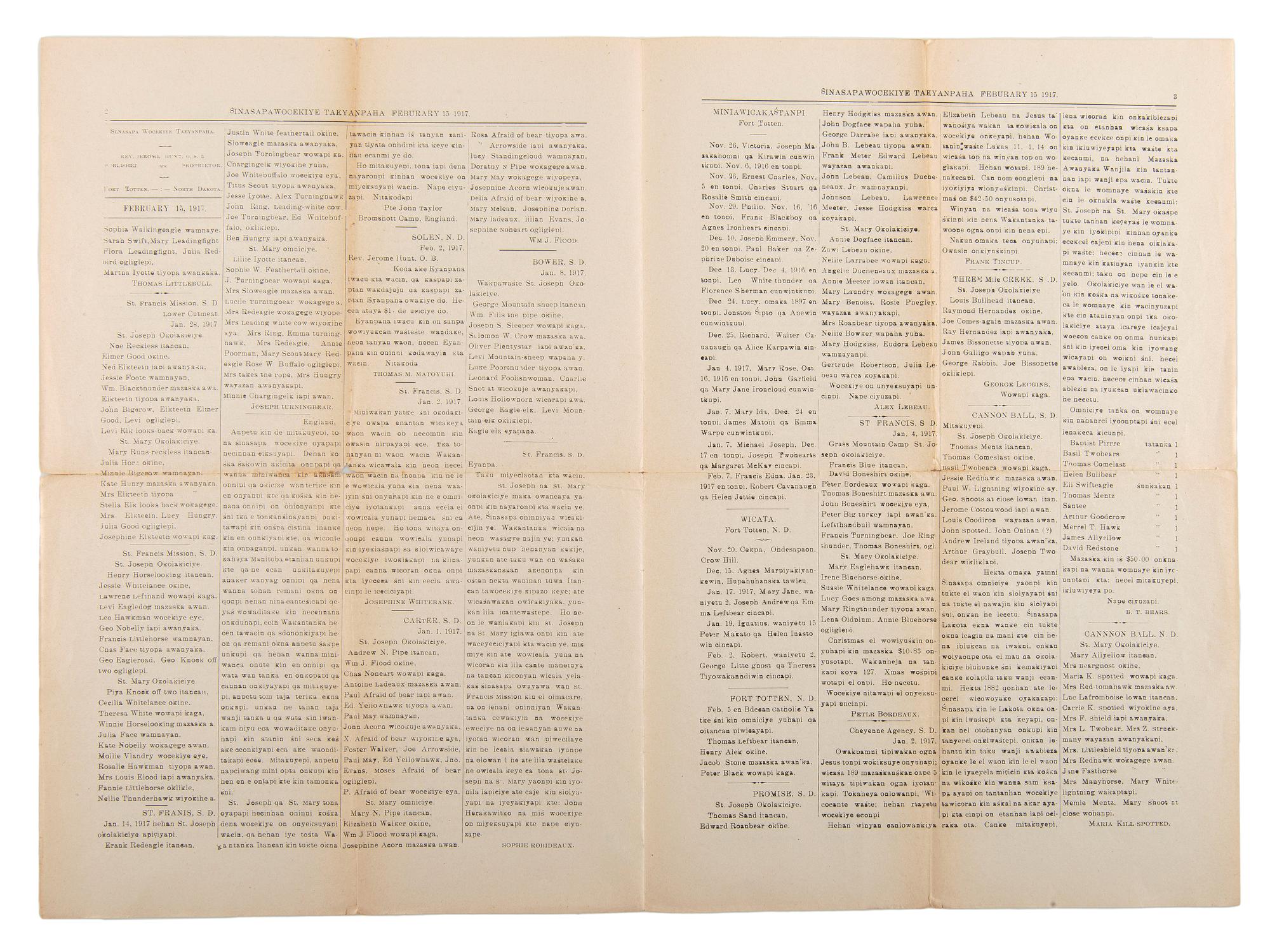 [PERIODICALS]. A group of 13 nineteenth-century newspapers and publications, including The Emancipator and the Catholic newspaper of the Yankton Sioux.