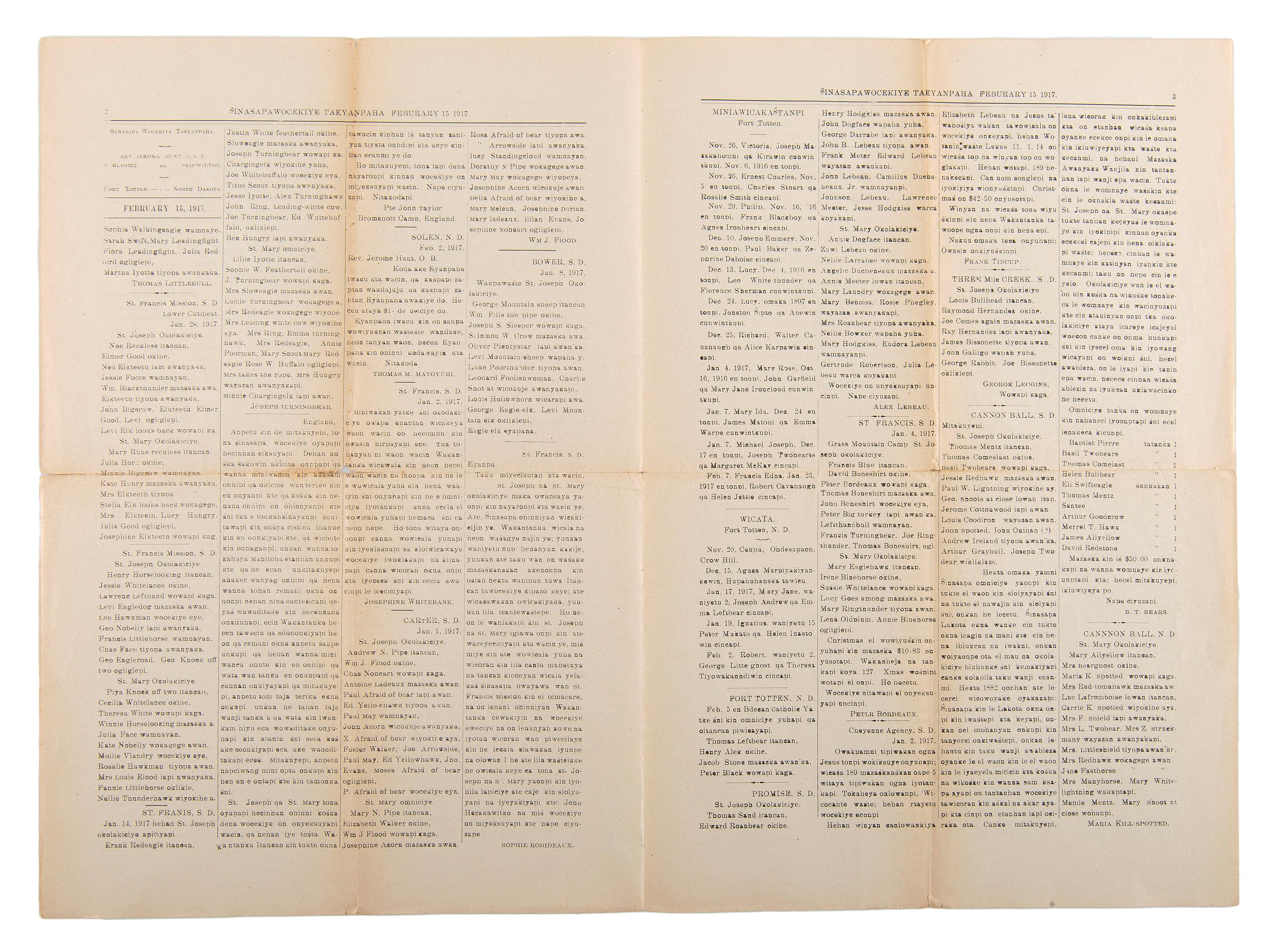 [PERIODICALS]. A group of 13 nineteenth-century newspapers and publications, including The Emancipator and the Catholic newspaper of the Yankton Sioux.