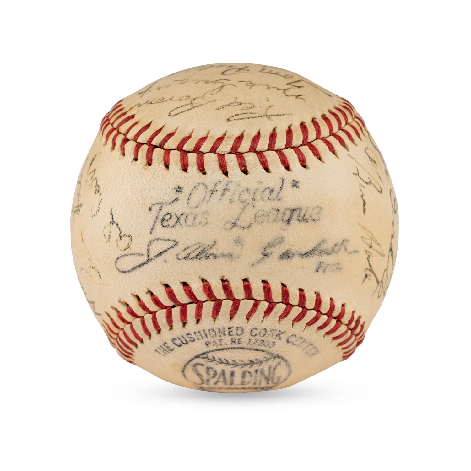 A 1946 Dallas Rebels Team Signed Autograph Baseball