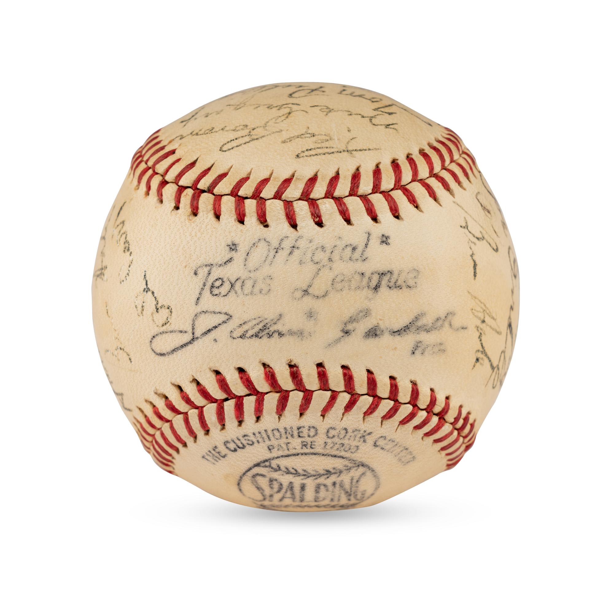 A 1946 Dallas Rebels Team Signed Autograph Baseball