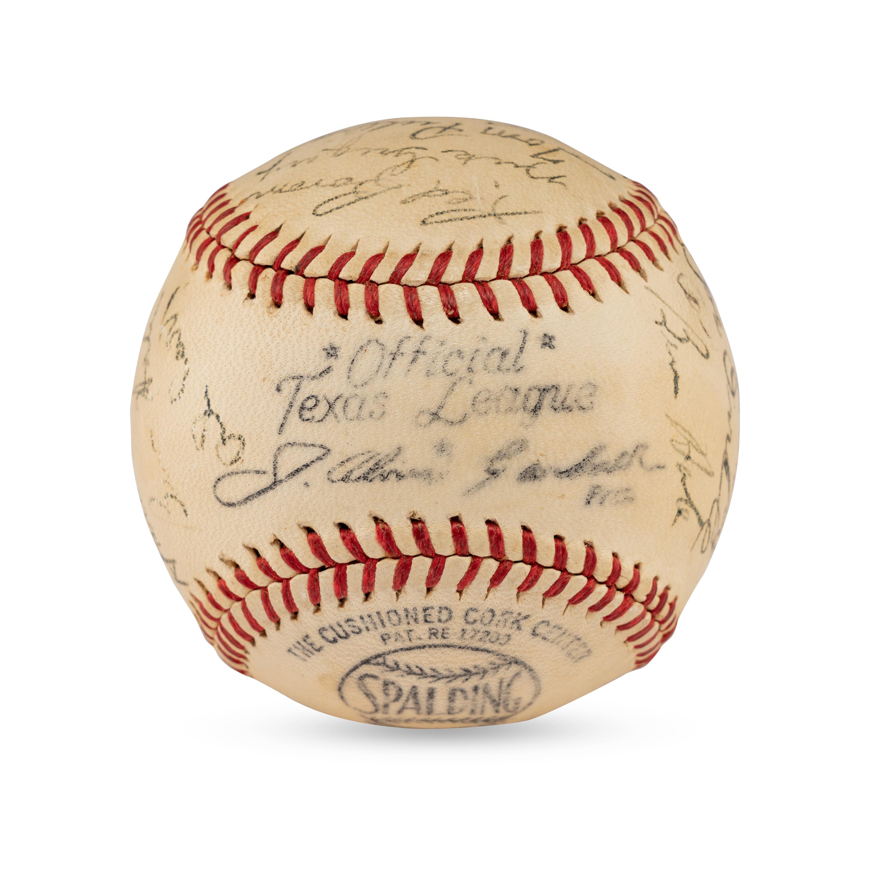 A 1946 Dallas Rebels Team Signed Autograph Baseball