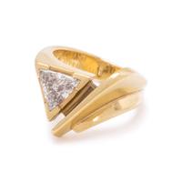 JOHN ATENCIO, YELLOW GOLD AND DIAMOND RING
