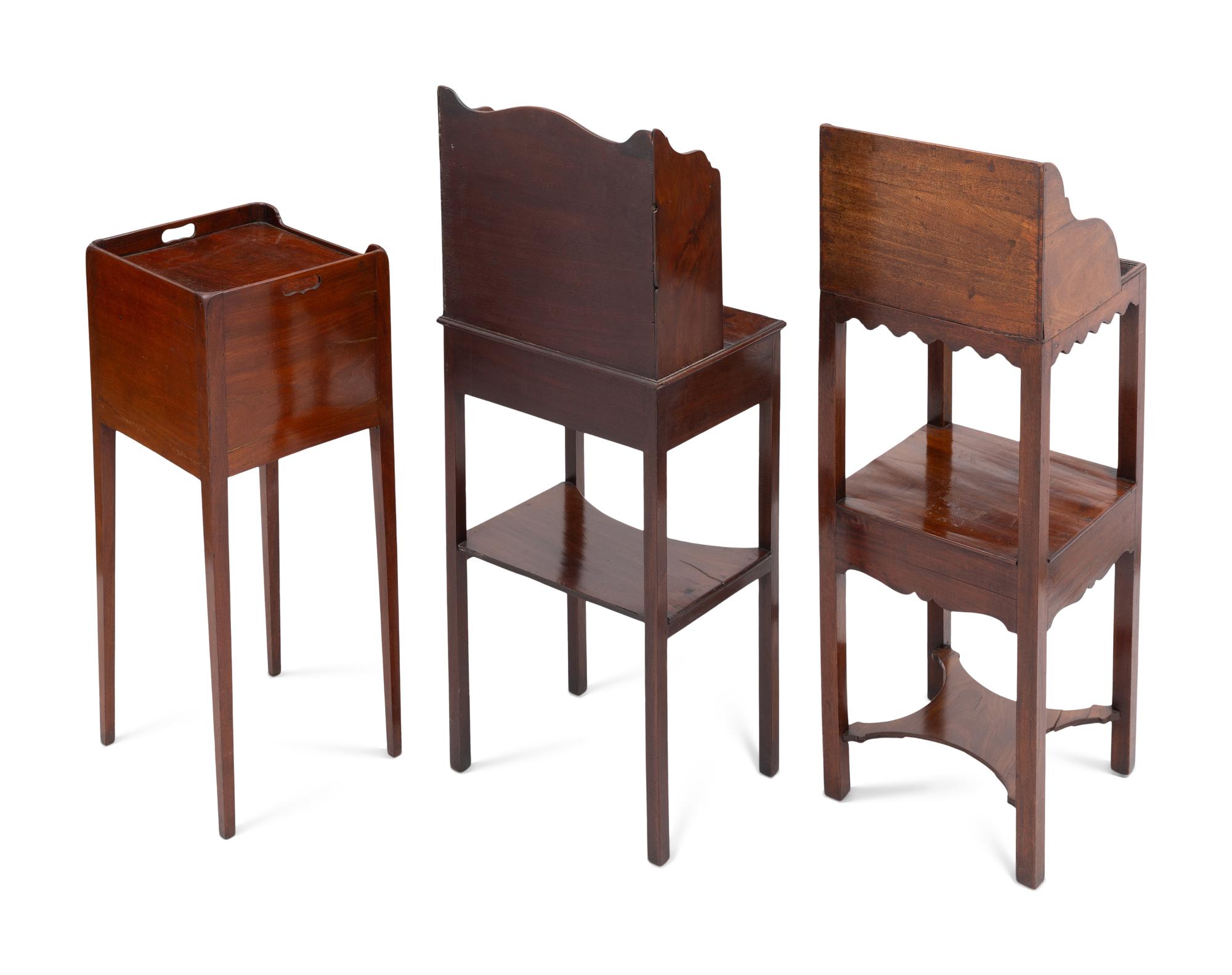 Two George III Mahogany Wash Stands