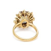 ANDALUSITE AND DIAMOND RING
