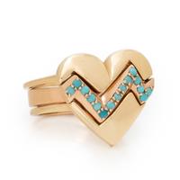 COLLECTION OF THREE YELLOW GOLD STACKING RINGS