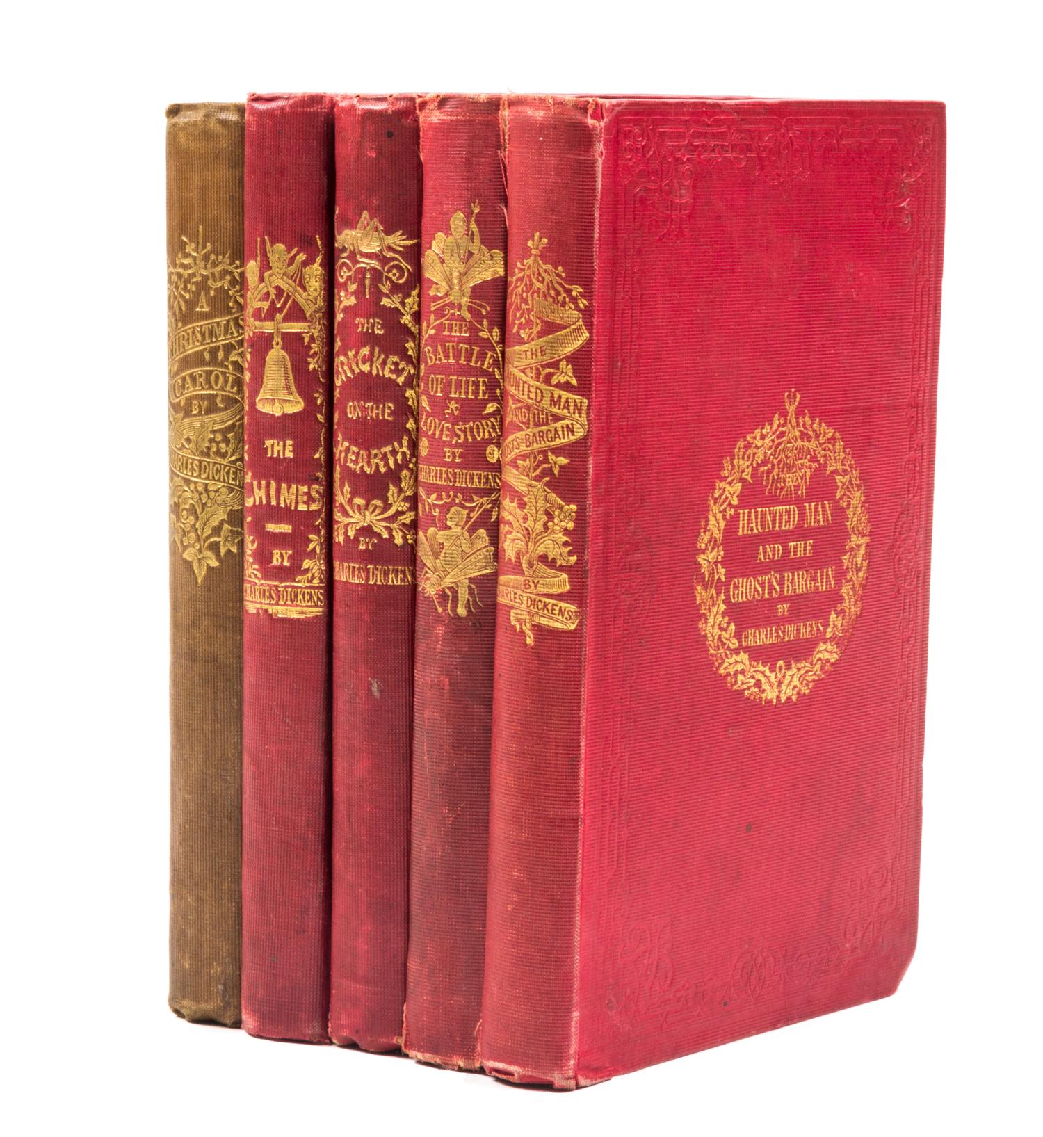 DICKENS, CHARLES. The Christmas Books, 5 vols.