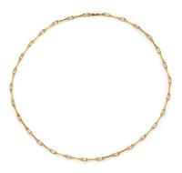 An 18 Karat Yellow Gold and Diamond Necklace,