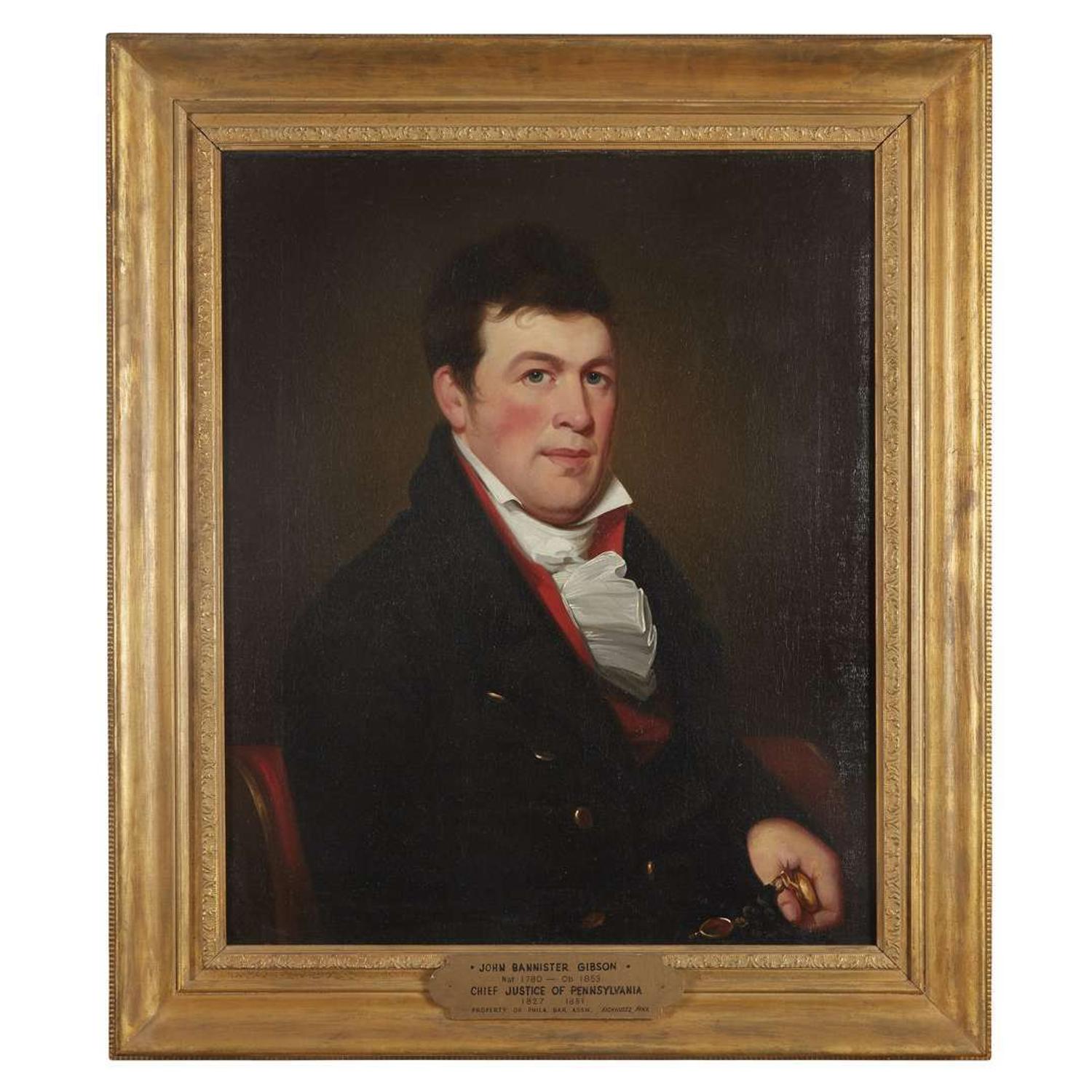 Jacob Eichholtz (1776-1842) Portrait of John Bannister Gibson (1780-1853)
