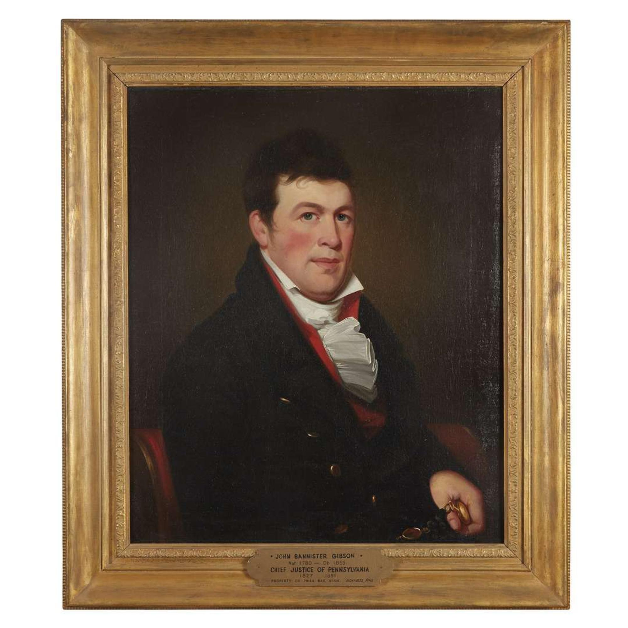 Jacob Eichholtz (1776-1842) Portrait of John Bannister Gibson (1780-1853)