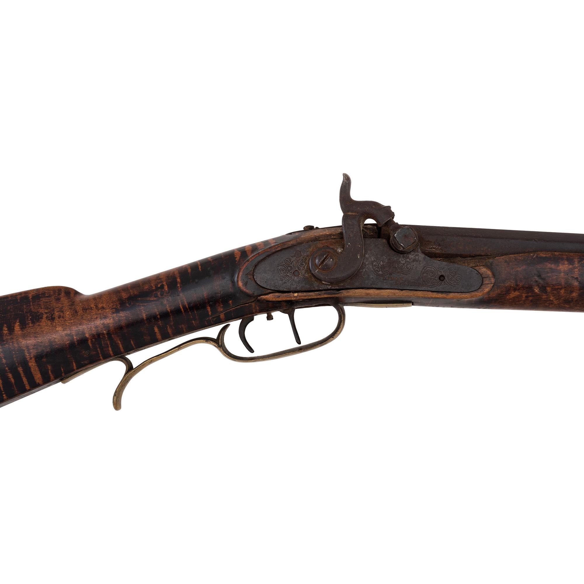 Half Stock Percussion Rifle by Henry Leman