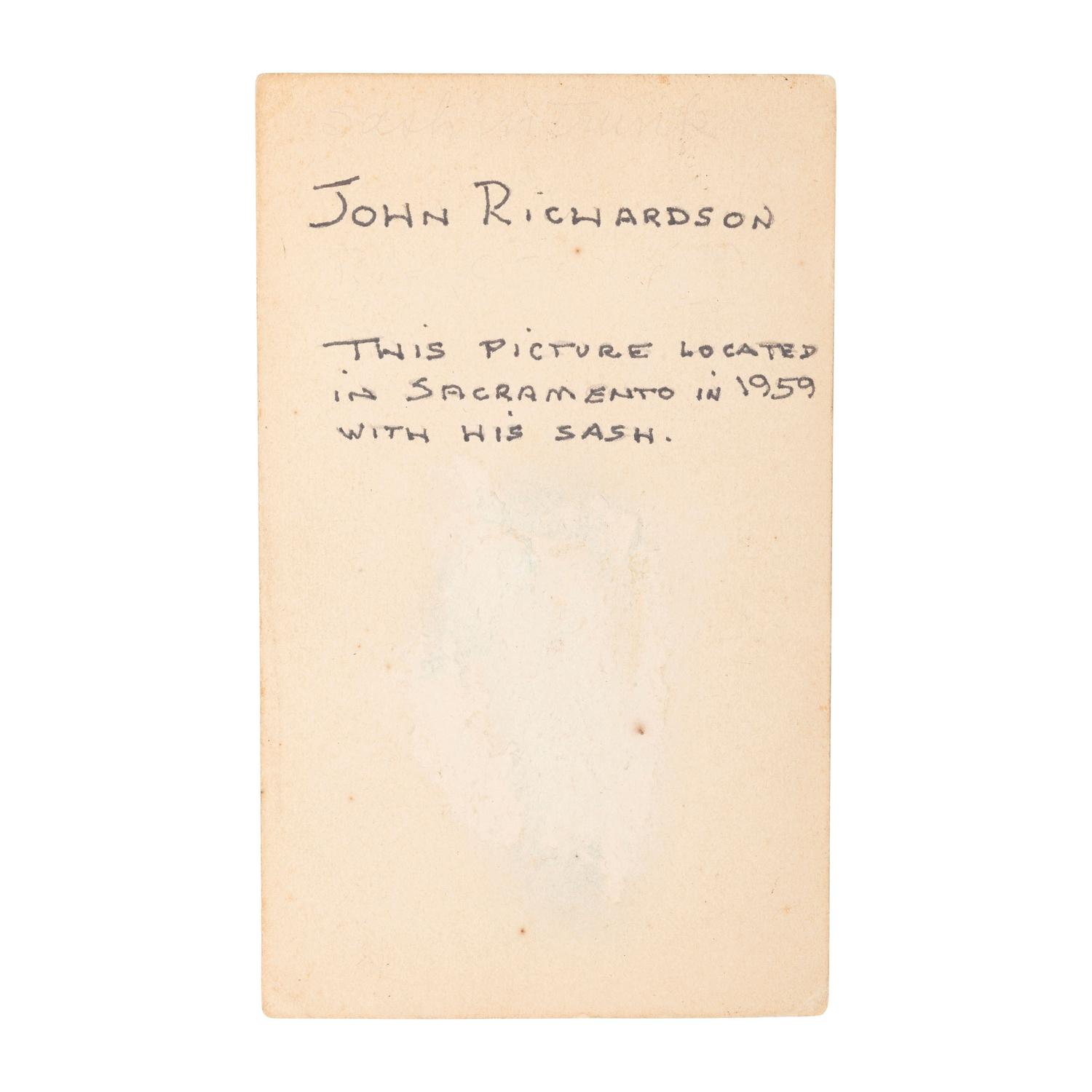 Model 1850 Food Officer's Sword Inscribed to E. F. Richardson Retailed by Palmers & Bachelders with CDV