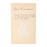 Model 1850 Food Officer's Sword Inscribed to E. F. Richardson Retailed by Palmers & Bachelders with CDV