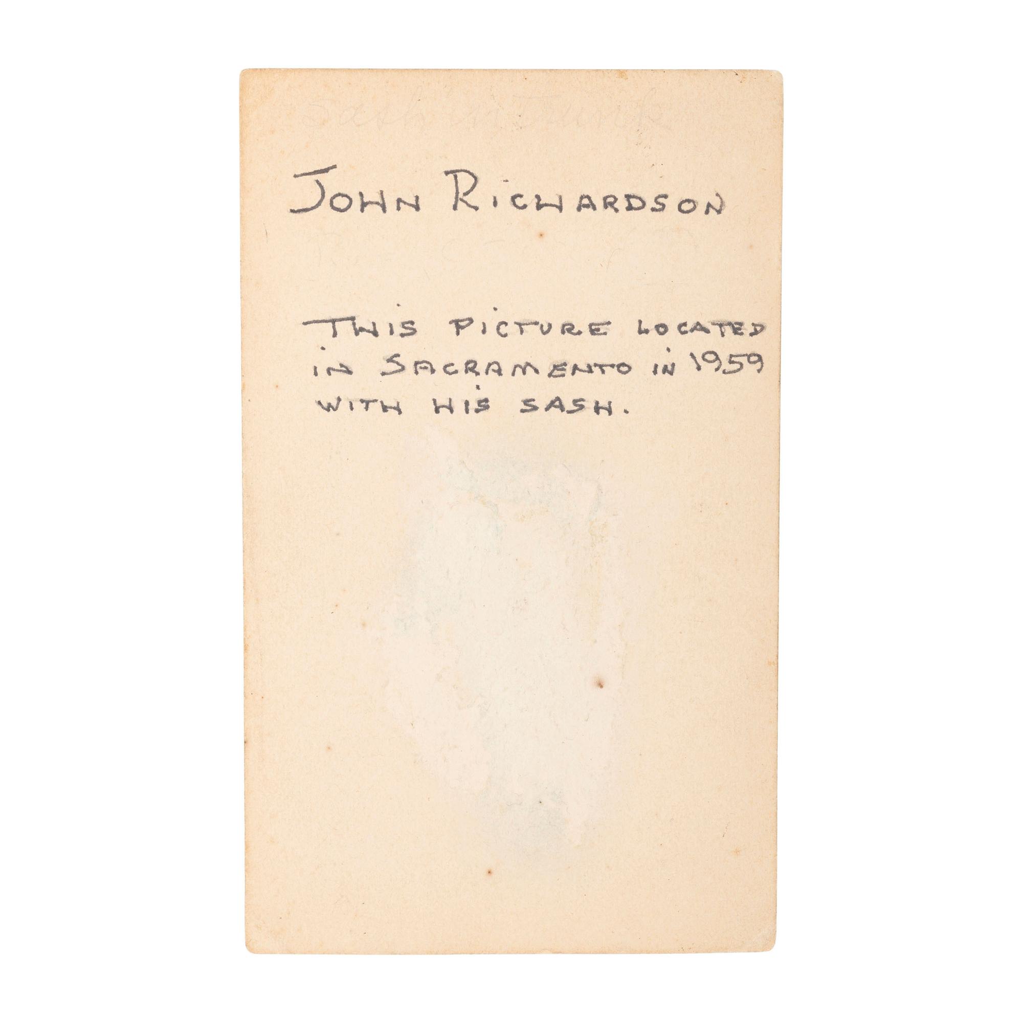 Model 1850 Food Officer's Sword Inscribed to E. F. Richardson Retailed by Palmers & Bachelders with CDV