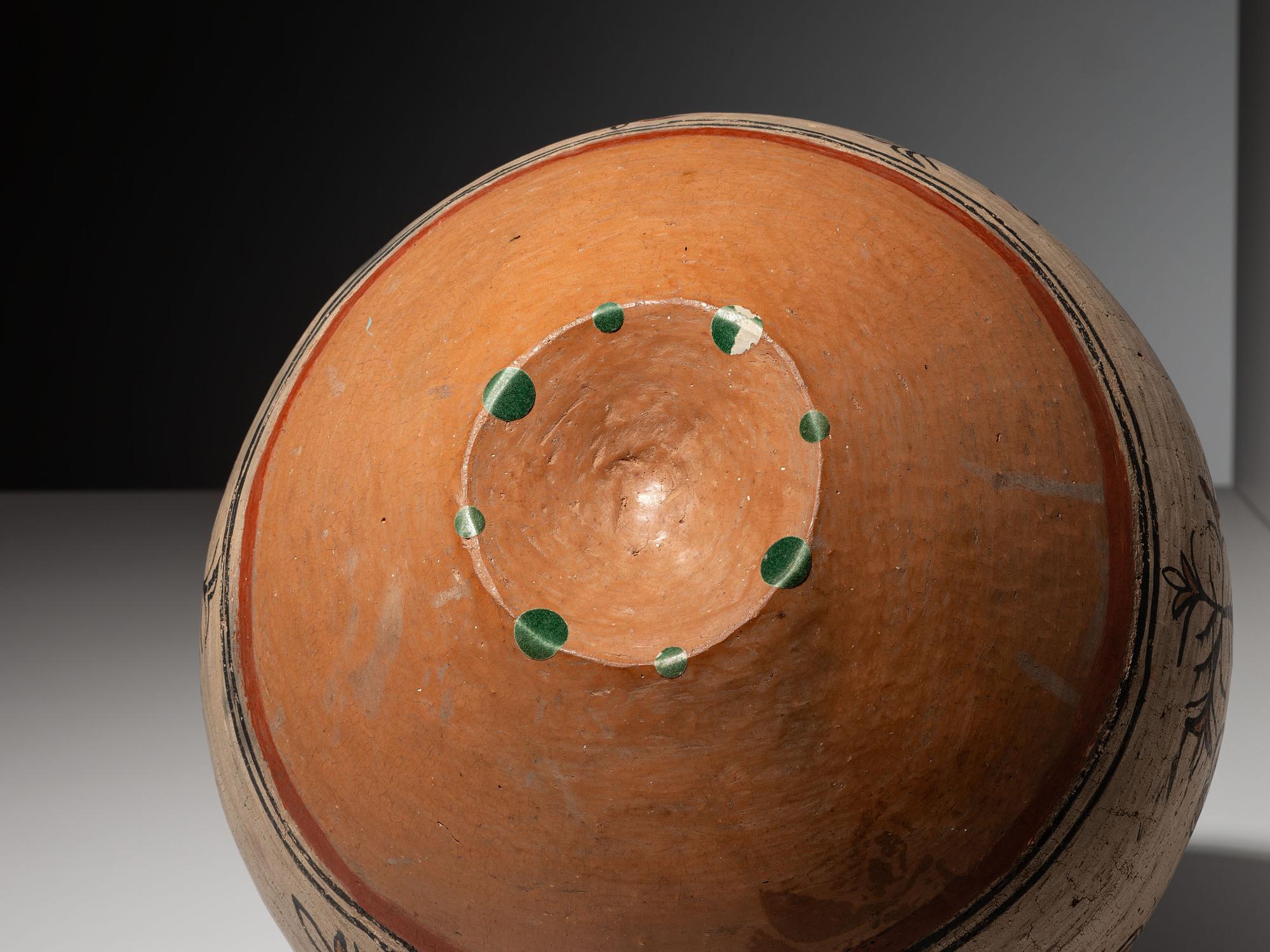 San Ildefonso Polychrome Pottery Olla