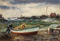 Sailing and Harbor Scenes (a group of three works)