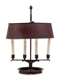 A French Tôle Bouillotte Lamp