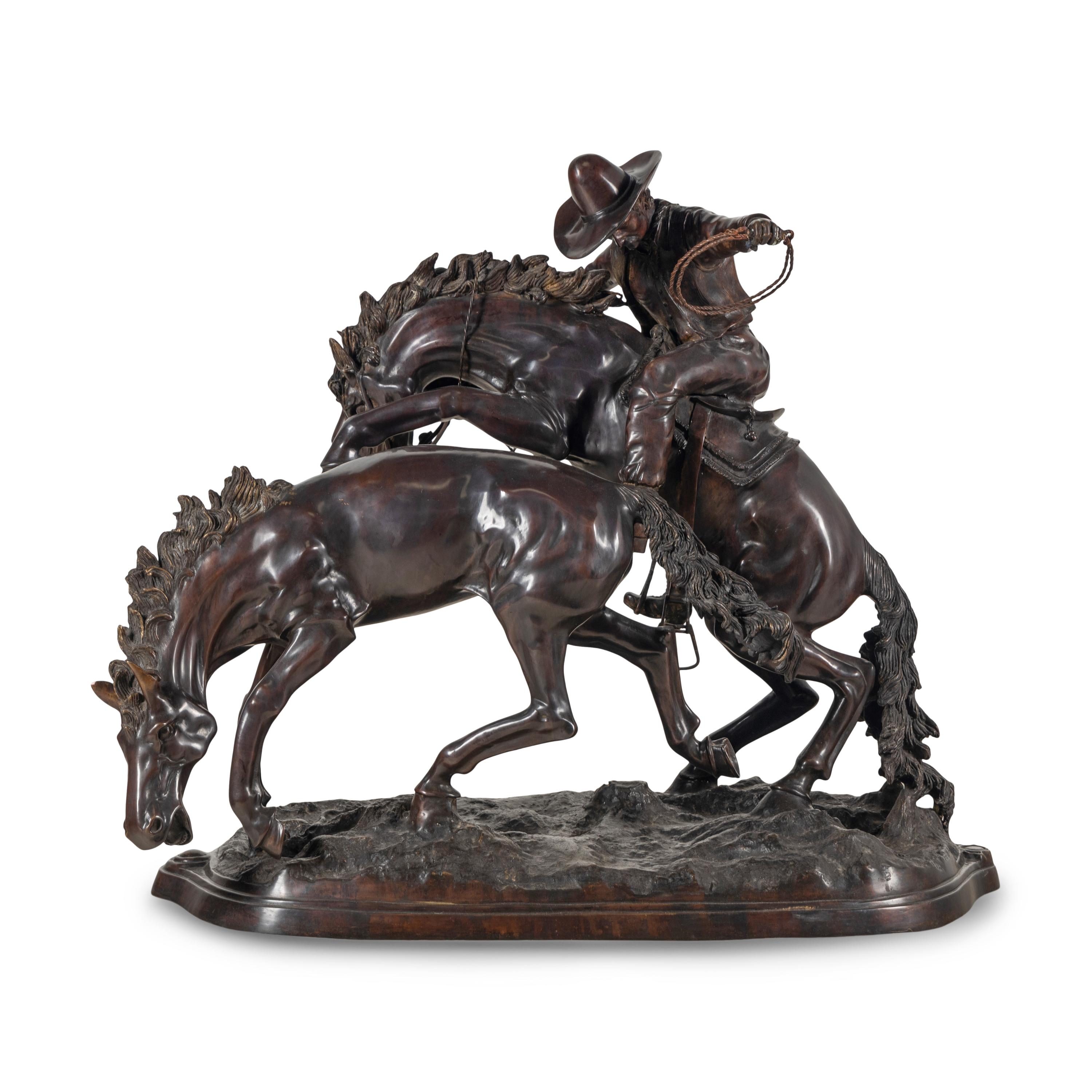 After Frederic Remington, 20th Century — Bronco Buster